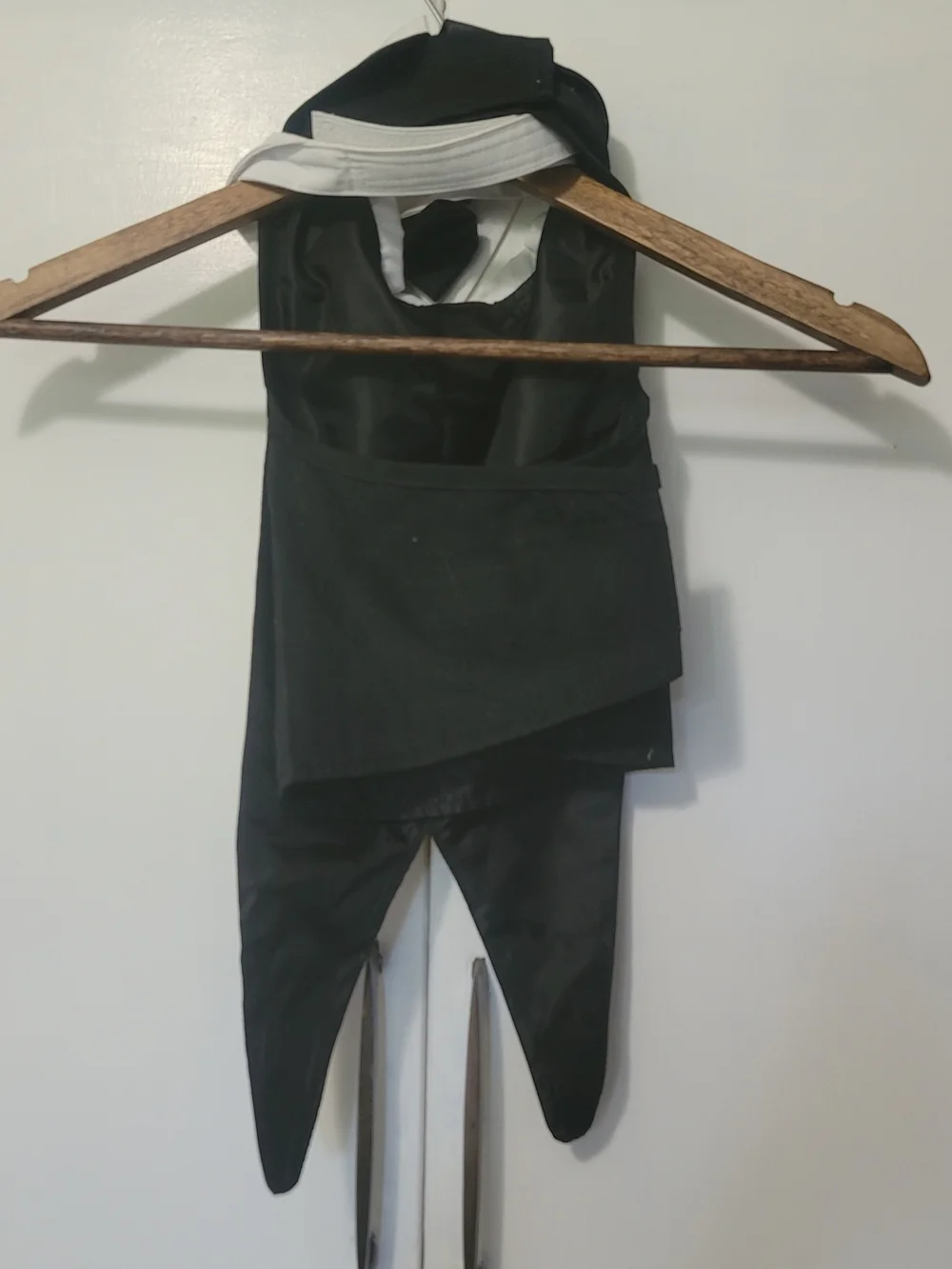 Black Women’s Dog  Tuxedo with Contrast Collar